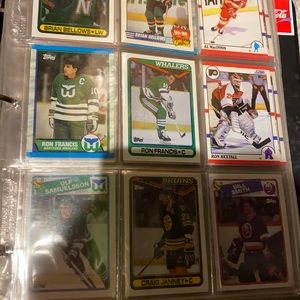 Baseball and hockey cards